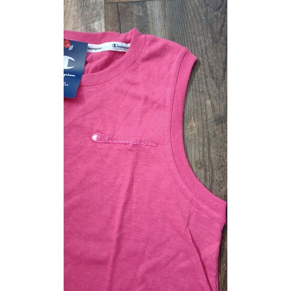 NWT Women's Champion Powerblend Muscle Tee in Pink, Size Medium - Picture 2 of 6